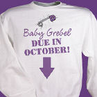 Due in... Maternity Personalized Sweatshirt